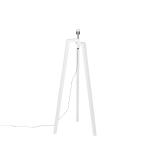 Moderná stojaca lampa biela bez tienidla - Puros