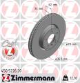 ZIMMERMANN Brzdový kotúč 450.5226.20