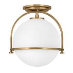 Stropné svietidlo Somerset, 1-plameňové, mosadz