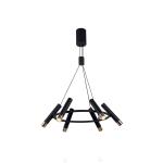 Závesné svietidlo Elegance 6-plameňové čierna