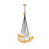 Závesné svietidlo Nula sústredené biela/zlatá 15pl