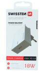 Nabíjací adaptér Swissten USB-C Power Delivery 18W biely