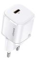 Adaptér USAMS CC124 T36 USB-C 20W Mini Fast Charger biely
