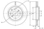 TOMEX Brzdový kotúč TX71-55