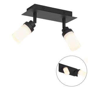 Moderná kúpeľňová bodová čierna 2-svetlá IP44 - Japie