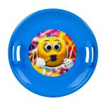 STT Talíř na sníh modrá emoji girl