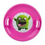 STT Talíř na sníh ružová monster