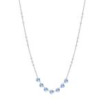 Brosway Pôvabný náhrdelník s modrými kryštálmi Symphonia BYM134