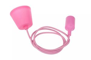 T-LED Štýlová pätica E27 so závesom Farebný variant pätice: Ružová 108154