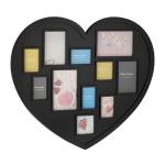 Fotorámik na  fotografie srdce RD0652, čierna