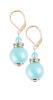 Lampglas Elegantné náušnice Turquoise Beauty z perál Lampglas ECU51