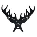 Držiak toaletného papiera jeleň, čierna