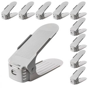 Plastový organizér na topánky sivá sada 10ks, ECAW10