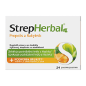 STREPHERBAL Propolis a rakytník pastilky s vitamínom C a zinkom 24 kusov
