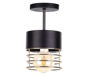 Keter Lighting Luster na tyči ROY 1xE27/60W/230V čierna