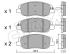 CIFAM Sada brzdových platničiek kotúčovej brzdy 822-1031-0