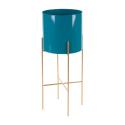 ArtFir Stojan na kvety DONICA | tyrkysový 22 x 53 cm