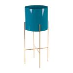 ArtFir Stojan na kvety DONICA | tyrkysový 22 x 53 cm