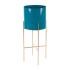 ArtFir Stojan na kvety DONICA | tyrkysový 22 x 53 cm