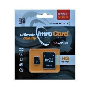 Pamäťová karta Imro microSDXC 256 GB 85 MB/s/43 MB/s + adaptér