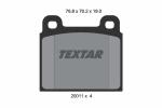 TEXTAR Sada brzdových platničiek kotúčovej brzdy 2001104