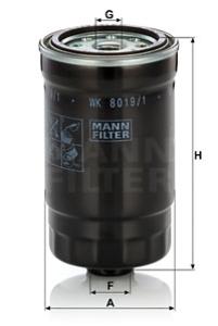 MANN-FILTER Palivový filter WK 8019/1