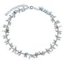 Silvego Strieborný náramok s pravým akvamarínom Bern INS1015BAQ