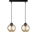 Keter Lighting Luster na lanku AMBRE BLACK 2xE27/60W/230V