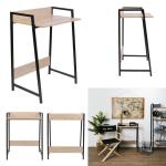 Písací stôl geminy čierny, HOME DECO FACTORY 6637