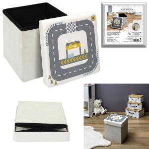 Detská taburetka dopravné ihrisko, HOME DECO KIDS 7429