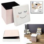 Detská dievčenská taburetka smajlík, HOME DECO KIDS 7428