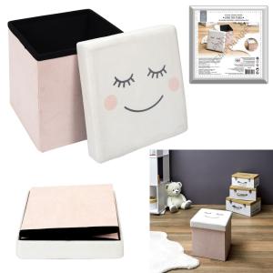 Detská dievčenská taburetka smajlík, HOME DECO KIDS 7428