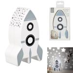 Nočná lampa raketa s projektorom, HOME DECO KIDS 1044