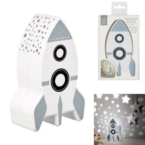 Nočná lampa raketa s projektorom, HOME DECO KIDS 1044