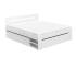 DREVONA09 Manželská posteľ biela 180 cm REA KIRA
