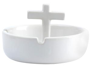 Popolník WANTED Holy Smoke, biely