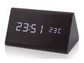 Digitálny LED budík s dátumom a teplomerom EuB8465 čierny, 15cm