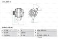BOSCH Alternátor 0986042201