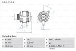 BOSCH Alternátor 0986042201