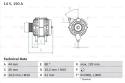 BOSCH Alternátor 0986046511