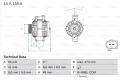 BOSCH Alternátor 0986048350