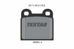 TEXTAR Sada brzdových platničiek kotúčovej brzdy 2000906
