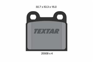 TEXTAR Sada brzdových platničiek kotúčovej brzdy 2000906