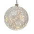 LED deko guľa Glow, skla, Ø 20 cm číra