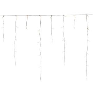 LED svetelný záves Ľadový dážď, teplá biela 3m