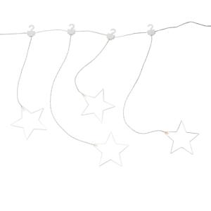 Svetelný LED záves s 8 hviezdami do interiéru