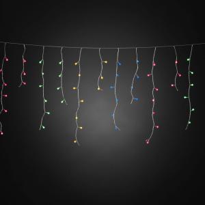 LED záves Mrznúci dážď glóbusy farebné 200-pl.