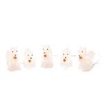 Vonkajšie LED jednorožce, sada 5 kusov