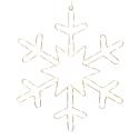LED ozdobné svetlo Strieborná snehová vločka