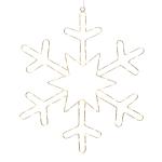 LED ozdobné svetlo Strieborná snehová vločka